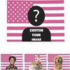 1pc Customized American Flag - Add Your Own Image And Text - Face Cutout - Suitable For Birthday, Wedding, Party, Father's Day, Mother's Day, Valentine's Day, Home Decor - Also For Customized Tapestry, Garden Flag, Customized Banner